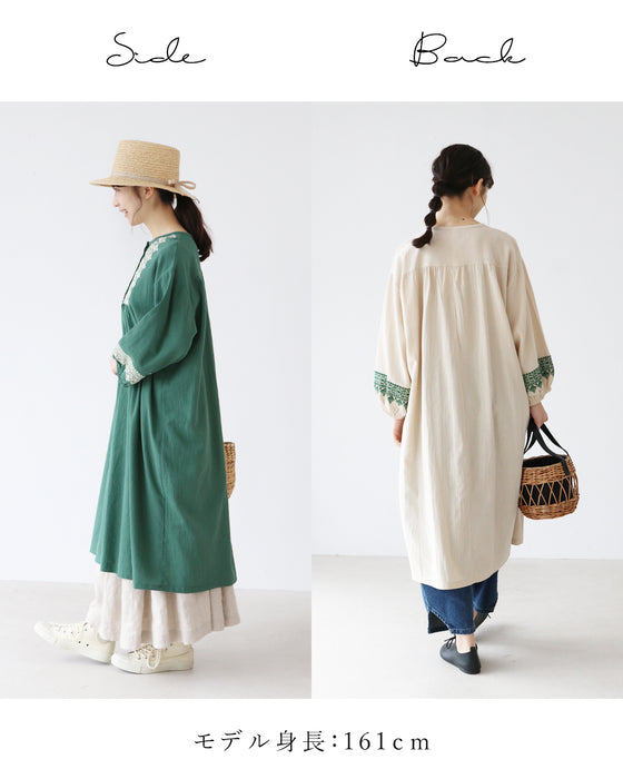 華やぐ刺繍が主役 ワンピース