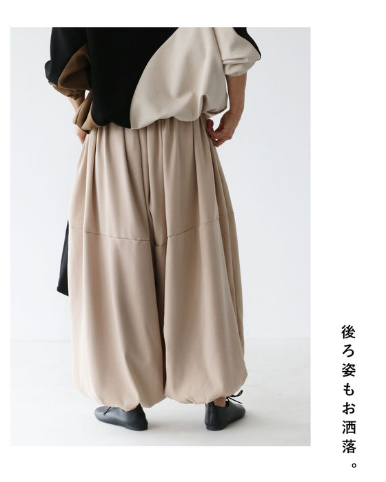 たっぷりまるみバルーンシルエット パンツ