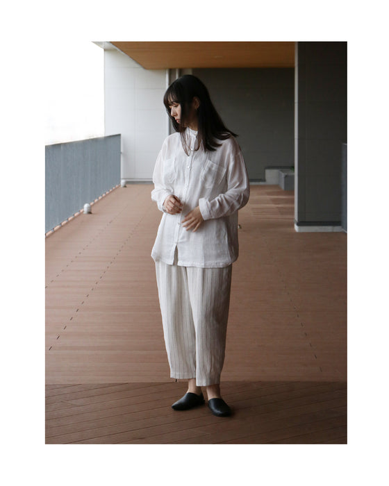 【sanpo Lusso】柔らかな肌触りコットンシャツ