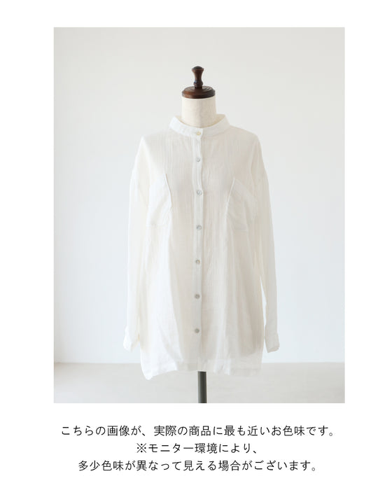 【sanpo Lusso】柔らかな肌触りコットンシャツ