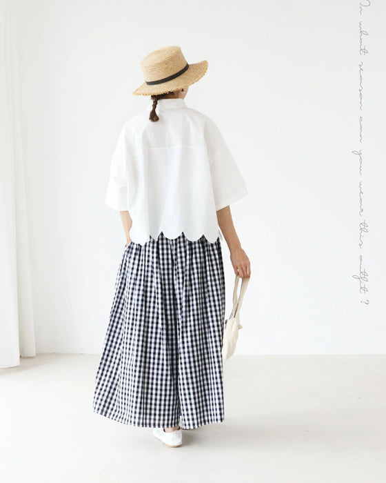 ふふっと笑えるお顔刺繍シャツ