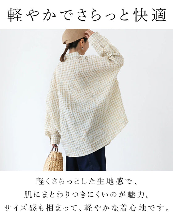 体型カバーもお洒落も シャツ