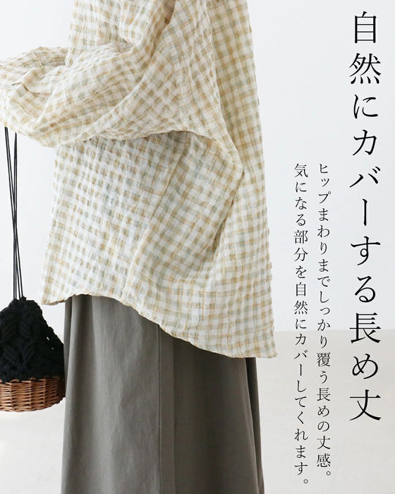 体型カバーもお洒落も シャツ