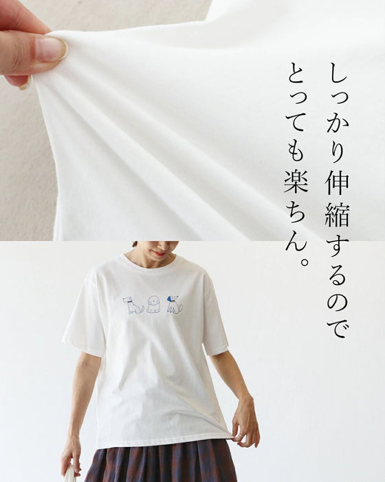 “可愛い”を連れて歩く柔らかカットソートップス