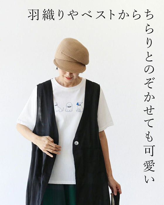 “可愛い”を連れて歩く柔らかカットソートップス