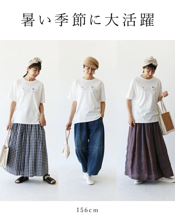 “可愛い”を連れて歩く柔らかカットソートップス