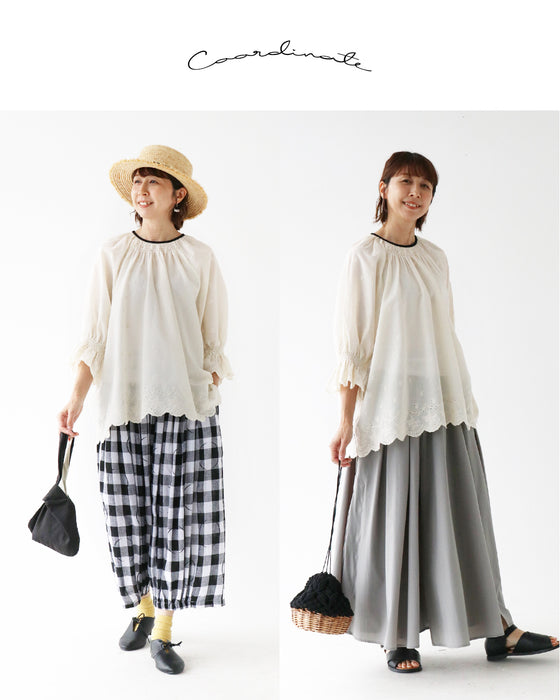 さりげない刺繍に心ときめく