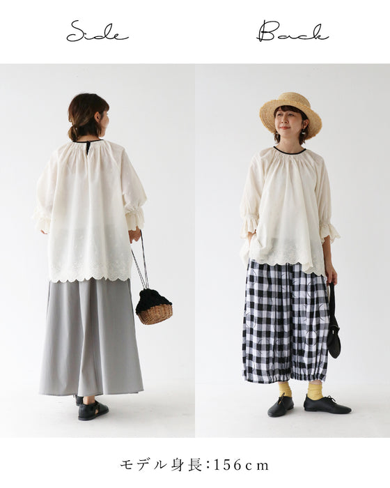 さりげない刺繍に心ときめく