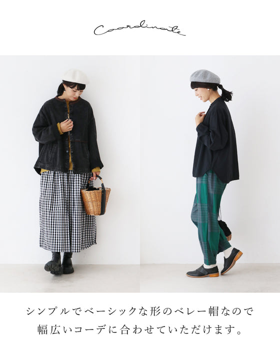 〈全2色〉さりげなく華やぐラメヤーンベレー帽