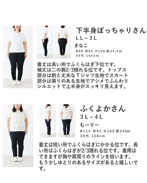 (全2色)体型カバーも叶える涼しげランダム裾ワンピ