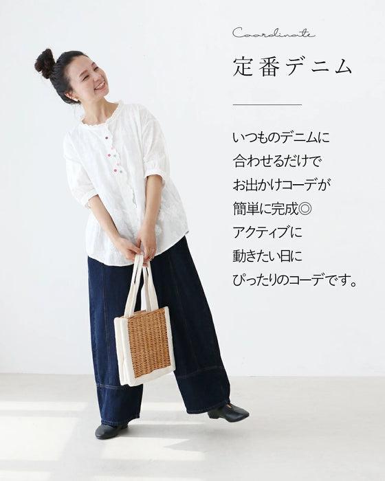 【特別再販8月10日8時販売】さりげないレースと心くすぐる彩りボタントップス