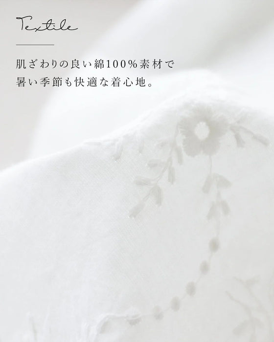 【特別再販6月30日8時販売】刺繍の華やぎを日常に。トップス