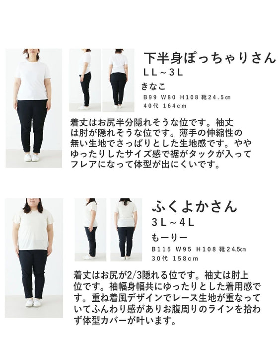 大人ギンガムに重ねるレーストップス