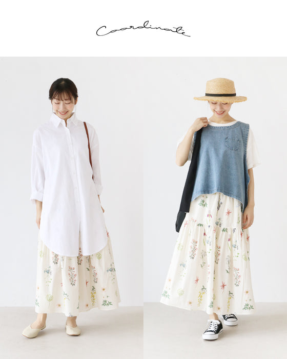 愛されボタニカルラッフルスカート