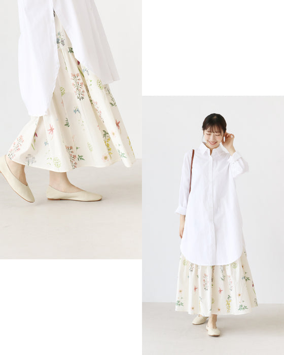 愛されボタニカルラッフルスカート
