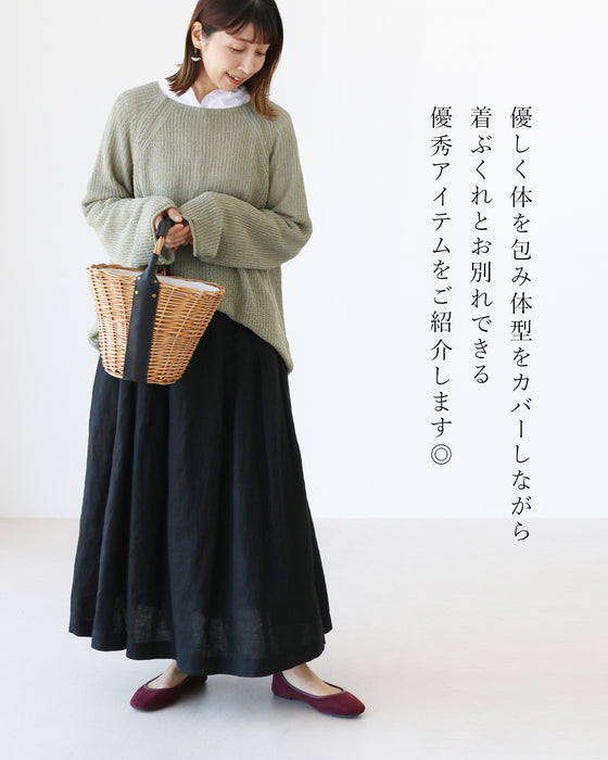 着ぶくれさよならシアーニットトップス