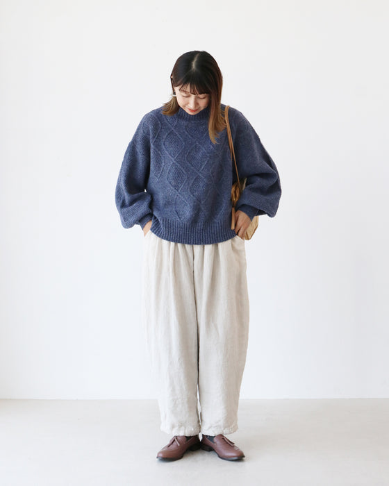 (全5色）袖ぽわん万能ニットトップス