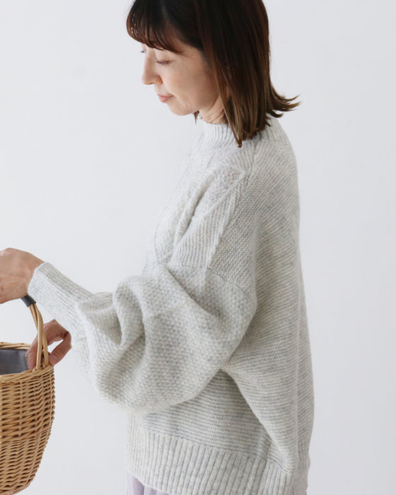 (全5色）袖ぽわん万能ニットトップス