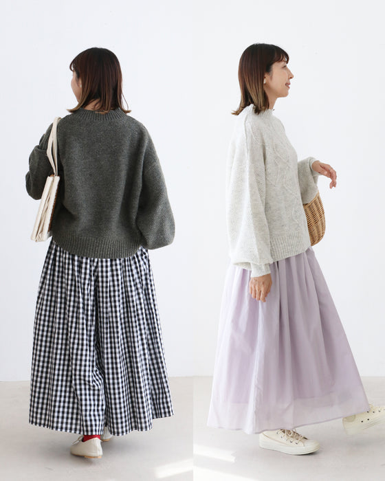 (全5色）袖ぽわん万能ニットトップス