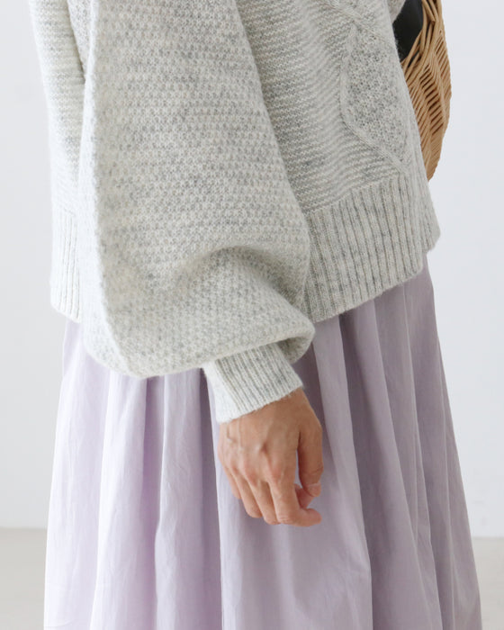 (全5色）袖ぽわん万能ニットトップス