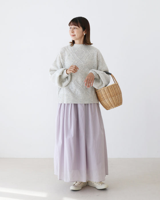 (全5色）袖ぽわん万能ニットトップス