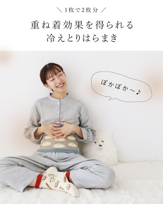 靴下シルクで温活 冷えとりはらまき