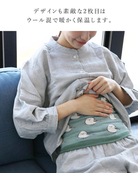 靴下シルクで温活 冷えとりはらまき