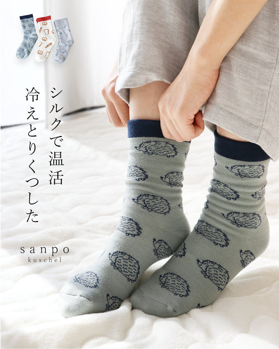 靴下シルクで温活冷えとりくつした