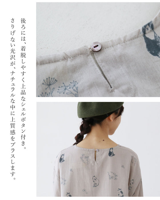 着るだけで癒される手描きネコと着心地 トップス