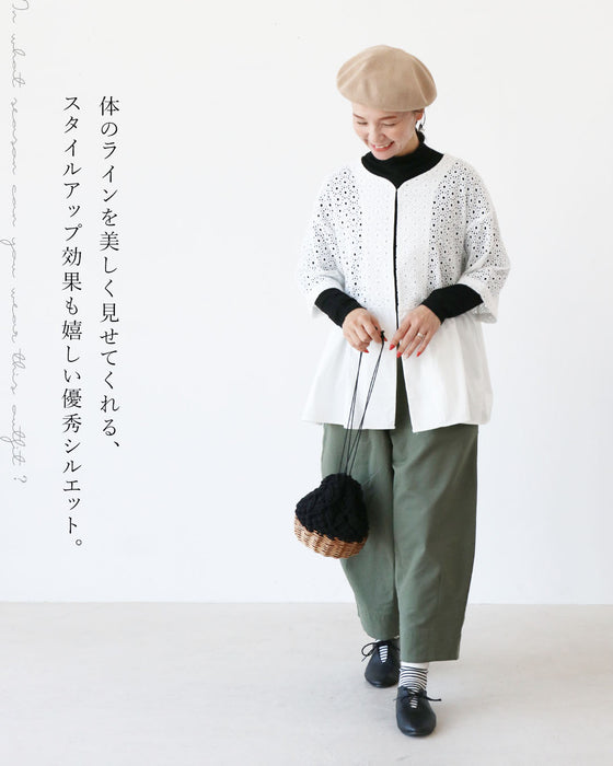 ラクに着痩せ ちゃんと華やかトップス
