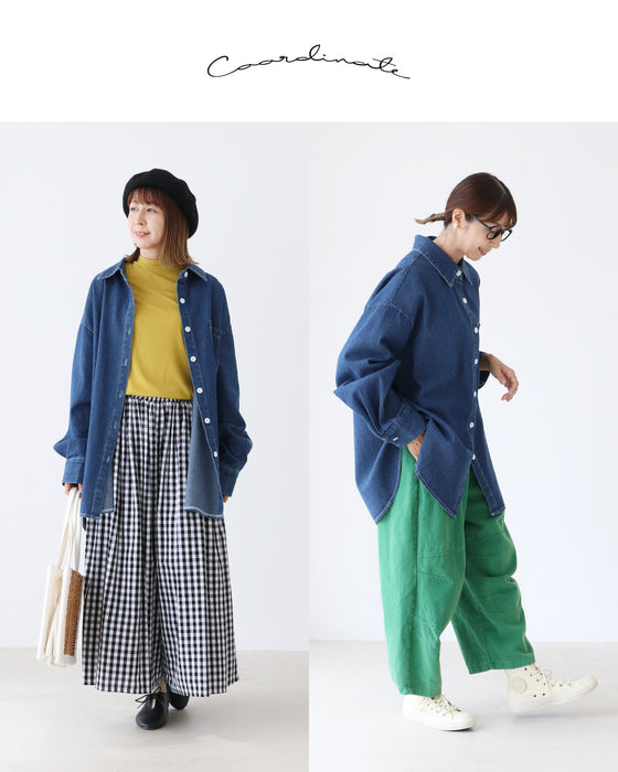 体型カバーも叶うストライプセットアップ