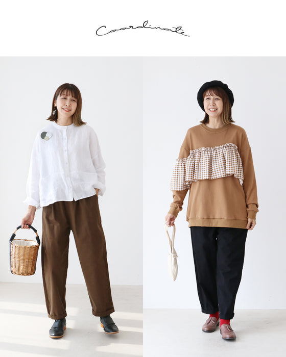 楽ちん伸縮なのにすっきり見える万能パンツ