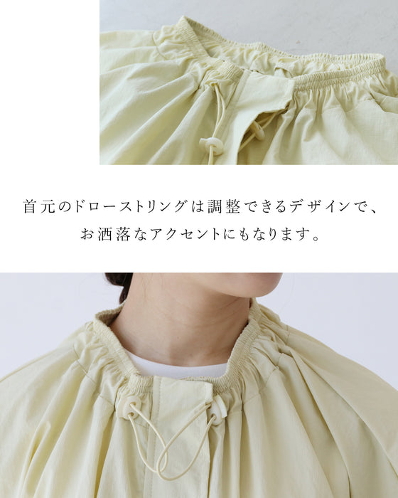 首元調整デザインお洒落なライトアウター