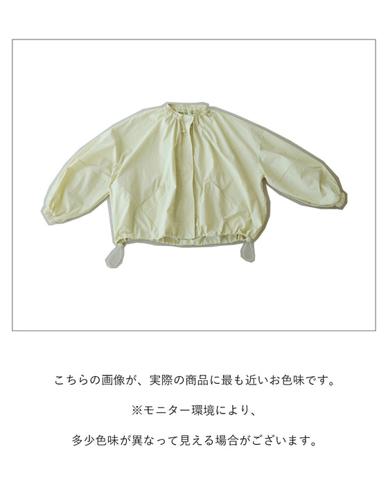 首元調整デザインお洒落なライトアウター