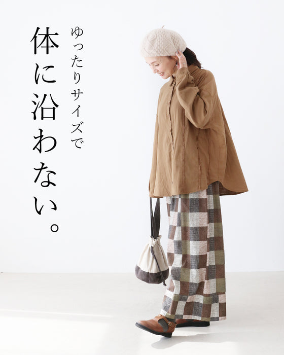 【S～4L対応】悩み0ブラウス