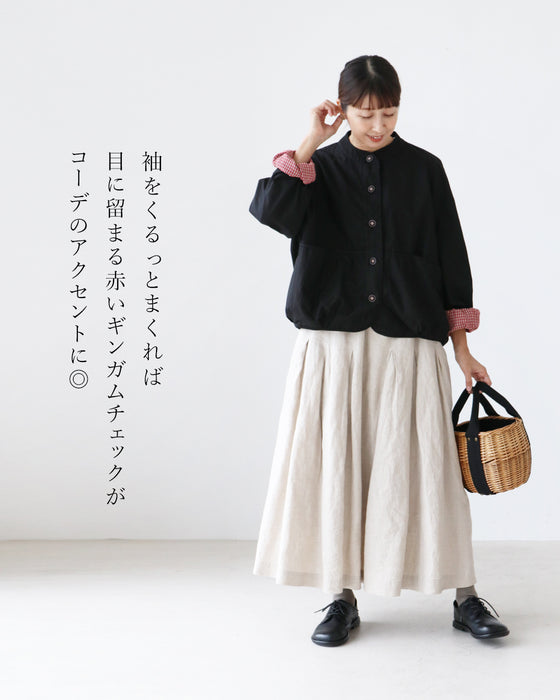 お袖をくるっと！一枚で“二度可愛い”ライトアウター