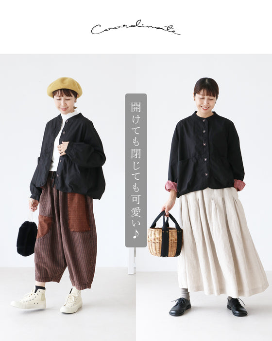 お袖をくるっと！一枚で“二度可愛い”ライトアウター