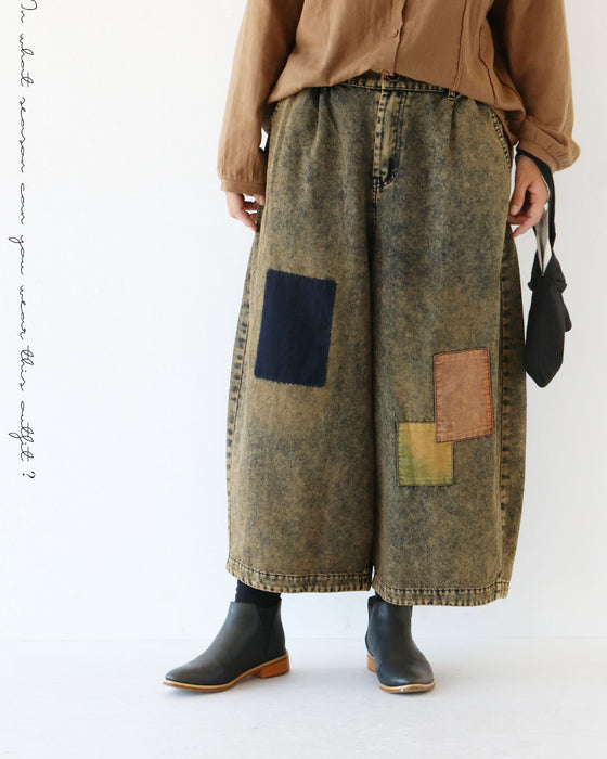 パッチデザインパンツ