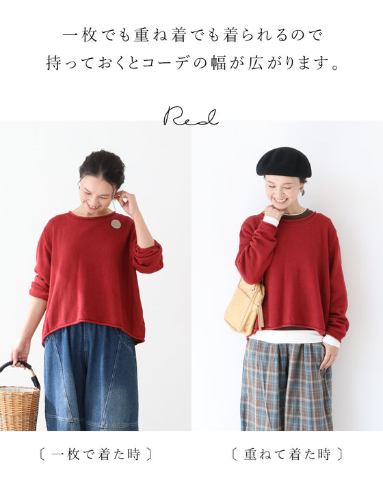 〈全2色〉後ろ姿まで手を抜かない毛玉レスニットトップス