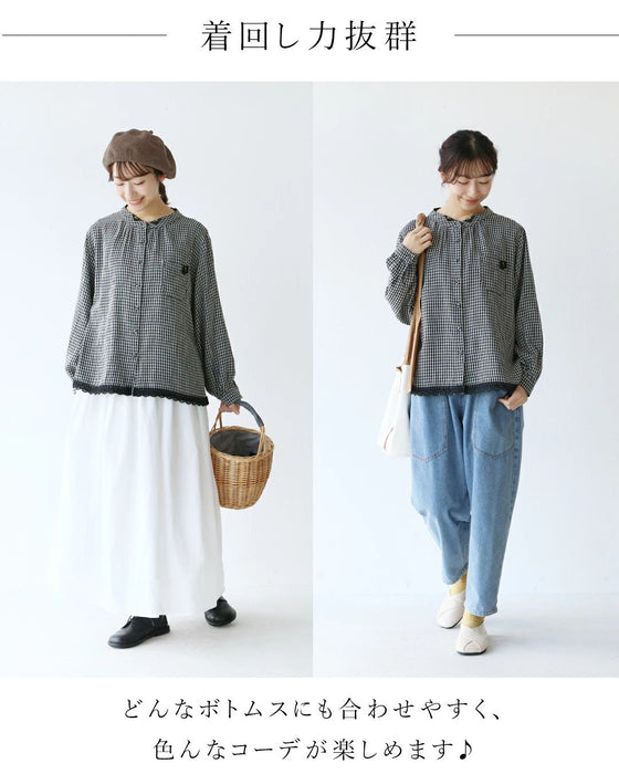 甘さ控えて可愛さ残すブラウス