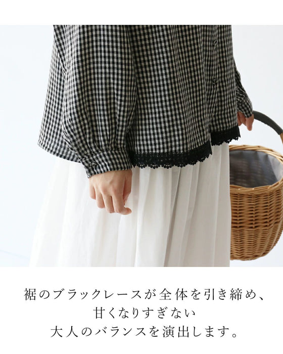 甘さ控えて可愛さ残すブラウス