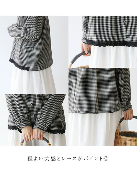 甘さ控えて可愛さ残すブラウス