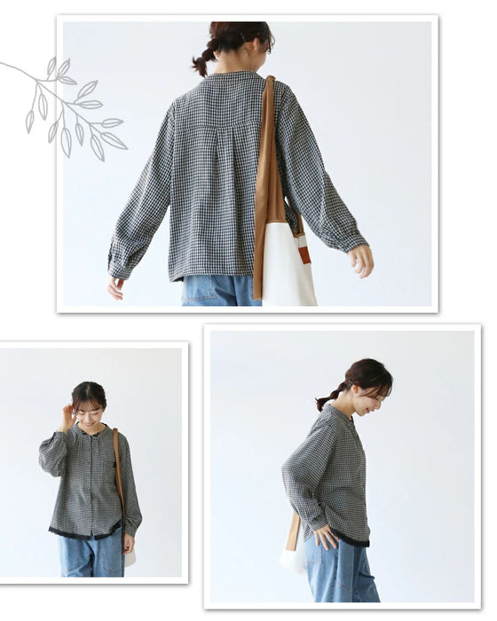 甘さ控えて可愛さ残すブラウス