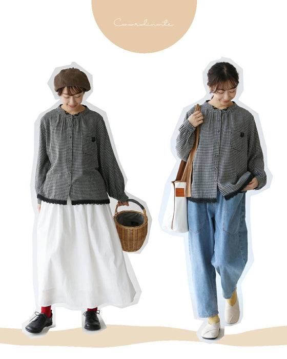 甘さ控えて可愛さ残すブラウス