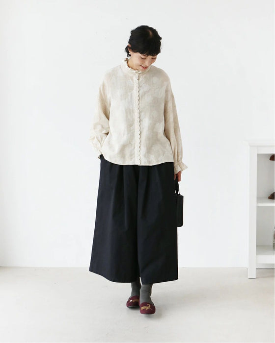 花模様ブラウストップス