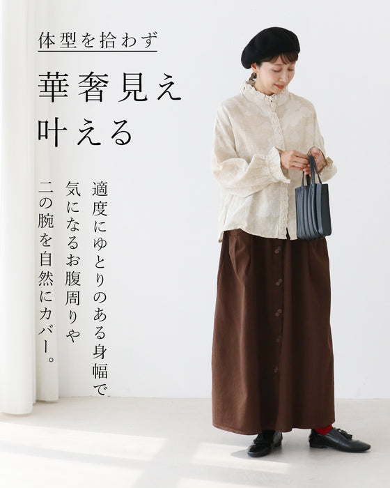 花模様ブラウストップス