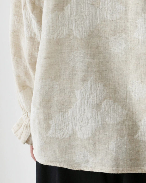 花模様ブラウストップス