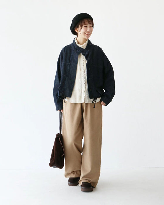 花模様ブラウストップス