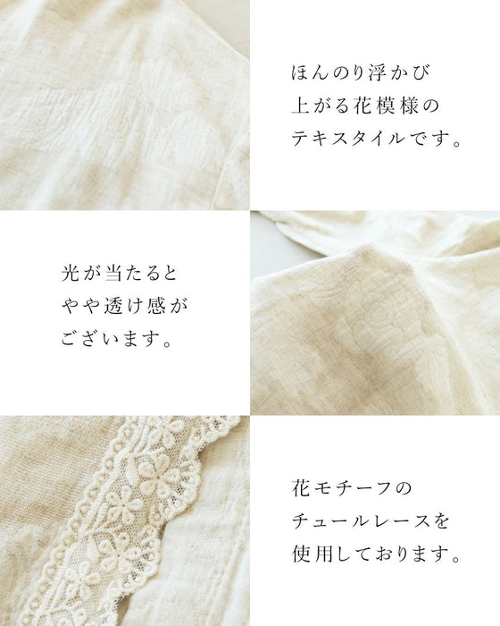 花模様ブラウストップス