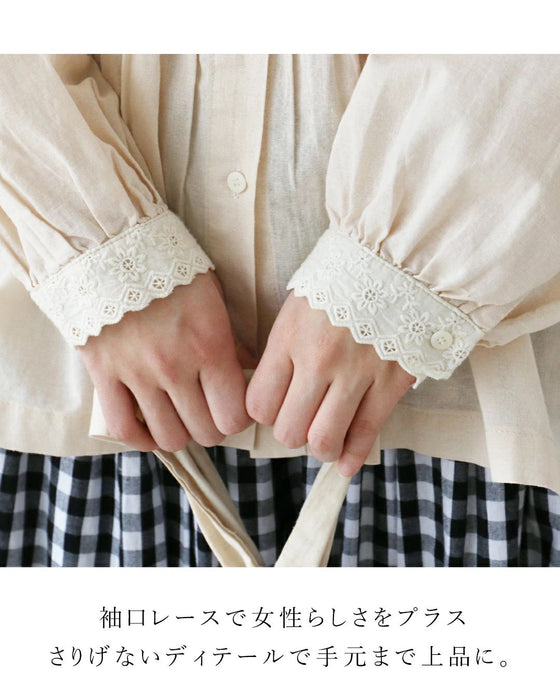 体型カバーも叶う、上品着映え綿麻ブラウス